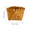 Cabilock 1pc Wood Chip Storage Basket Chic Desktop Organizer for Remote Control Sundries and Stationery Multi-purpose Tabletop Finishing Bin view 3