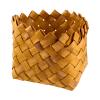 Cabilock 1pc Wood Chip Storage Basket Chic Desktop Organizer for Remote Control Sundries and Stationery Multi-purpose Tabletop Finishing Bin view 4