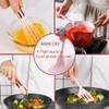 Collfa Rose Gold And Pink Kitchen Utensil Small Five-Piece Set Mini Silicone Kids Kitchen Tools Whisk Spatula Tongs Spoon And Slotted Spatula(Kids Baking Supplies) view 3