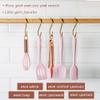 Collfa Rose Gold And Pink Kitchen Utensil Small Five-Piece Set Mini Silicone Kids Kitchen Tools Whisk Spatula Tongs Spoon And Slotted Spatula(Kids Baking Supplies) view 4