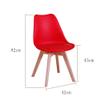 Dinning Chairs with PU Leather Seat High Back Soft Cushioned Industrial Classic Chairs Chic DiningBlack view 3