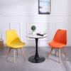 Dinning Chairs with PU Leather Seat High Back Soft Cushioned Industrial Classic Chairs Chic DiningBlack view 4