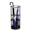 Umbrella Racks WXYZ Home Hotel Business Umbrella Stand Metal Light Luxury Umbrella Basket, Large Capacity Umbrella Bucket with Hook, 61x30cm (Color : Black) view 1
