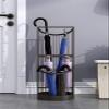 Umbrella Racks WXYZ Home Hotel Business Umbrella Stand Metal Light Luxury Umbrella Basket, Large Capacity Umbrella Bucket with Hook, 61x30cm (Color : Black) view 2