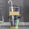Umbrella Rack Hua Modern and Simple Golden Umbrella Stand, Metal Umbrella Storage Rack, Suitable for Home Business, Easy to Clean, 25x25x55cm view 2