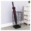 Umbrella Rack Hua The Black Umbrella Stand is A Solid Metal Umbrella Storage Rack, with Drip Tray, Suitable for Home Business Entrance, 20x20x56cm view 1