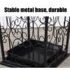Umbrella Rack Hua The Black Umbrella Stand is A Solid Metal Umbrella Storage Rack, with Drip Tray, Suitable for Home Business Entrance, 20x20x56cm view 2