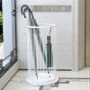Umbrella Racks Metal Umbrella Stand Umbrella Holder with Marble Base, Large Capacity Umbrella Basket with Movable Drip Tray and Hook, 2550cm (Color : White) view 3