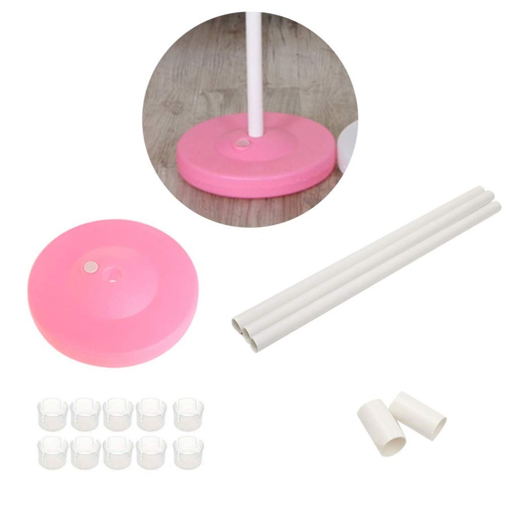 TOYANDONA Balloon Column Base Kit Plastic Poles for Wedding and Party Decorations Water-weighted Stand Non- Design Includes Balloon Clips