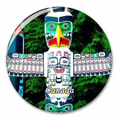 Canada Totem Pole Vancouver Fridge Magnet Decorative Magnet Bottle Opener Tourist City Travel Souvenir Collection Gift Strong Refrigerator Sticker