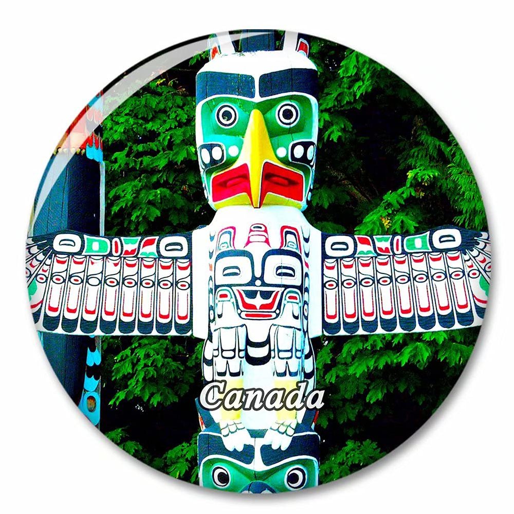 Canada Totem Pole Vancouver Fridge Magnet Decorative Magnet Bottle Opener Tourist City Travel Souvenir Collection Gift Strong Refrigerator Sticker
