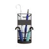 Umbrella Rack Hua Black Umbrella Storage Rack Metal Umbrella Bucket, Modern Light Luxury Home Business Entrance Umbrella Stand, 25x55cm view 1