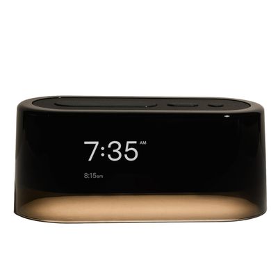Loftie Alarm Clock with Sound Machine Smart Alarm Clock with Light, White Noise, Bluetooth Speaker, Night Light Sound Machine, 100+ Sounds, Blackout Mode, No WiFi Mode, Optional Subscription - Black