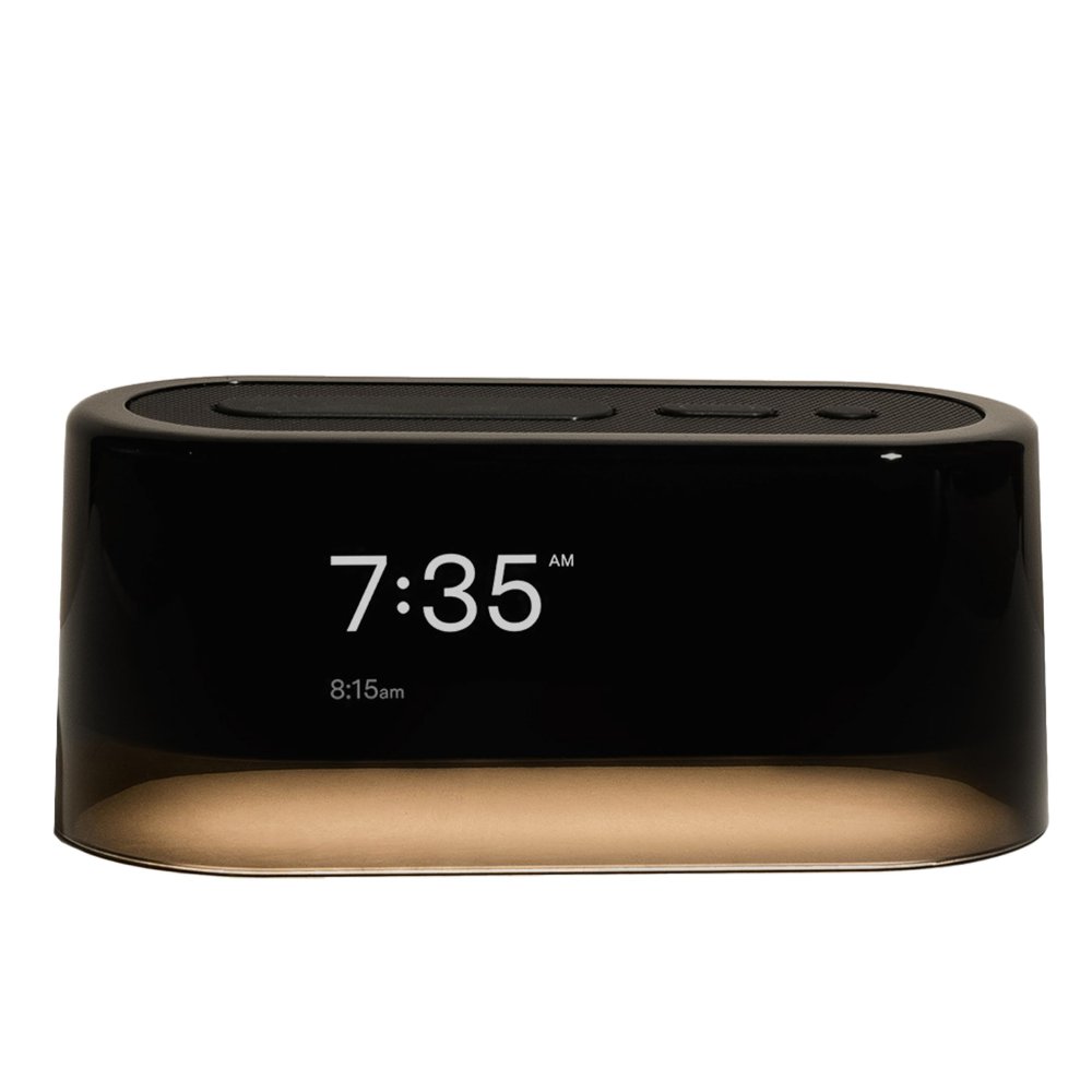Loftie Alarm Clock with Sound Machine Smart Alarm Clock with Light, White Noise, Bluetooth Speaker, Night Light Sound Machine, 100+ Sounds, Blackout Mode, No WiFi Mode, Optional Subscription - Black