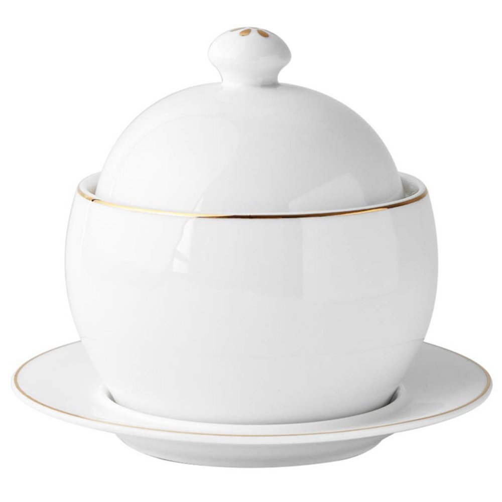 Hemoton 1set Ceramic Stew Pot Edge Practical Soup Bowl for Steaming and Miso Soup Ceramic Tableware for Cooking and Serving