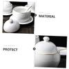 Hemoton 1set Ceramic Stew Pot Edge Practical Soup Bowl for Steaming and Miso Soup Ceramic Tableware for Cooking and Serving view 3