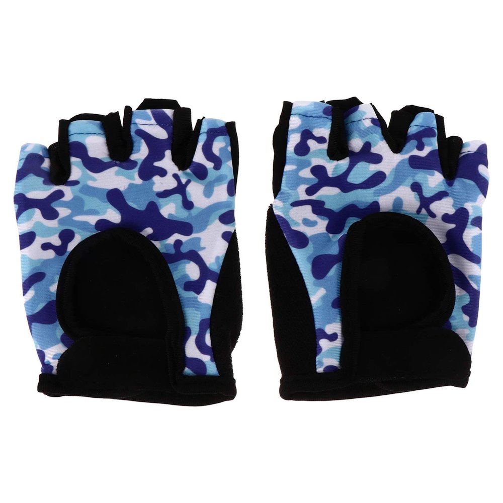BESPORTBLE 1pair Breathable Half Finger Gloves for Boys and Girls Skid Cycling and Outdoor Sports Gloves for Riding Hiking and Climbing Activities