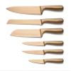 Cambridge Silversmiths Rame Hammered Copper 12-Piece Cutlery Set with Block view 2