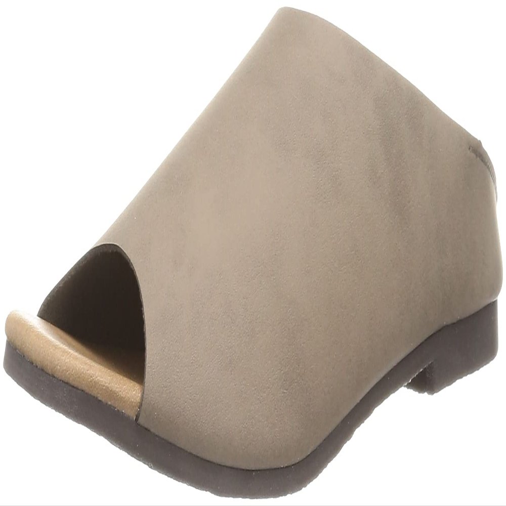 milky milky() Women Slide Sandal, Brown (Oak), S