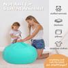 Aubliss Stuffed Animal Bean Bag Storage Chair, Beanbag Covers Only for Organizing Plush Toys, Turns into Bean Bag Seat for Kids When Filled, Medium 32"-Canvas Solid Aqua view 4