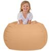 Aubliss Stuffed Animal Bean Bag Storage Chair (Solid Khaki, Large (38'')) view 1