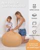 Aubliss Stuffed Animal Bean Bag Storage Chair (Solid Khaki, Large (38'')) view 4