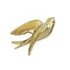 1pc Ceramic Bird Golden Frame Wall Sculptures Ceramic Hanging Seagulls Wall Ornaments Cute Car Accessories Nautical Art Dove Decor The Bird Ceramics Crafts 3D view 1
