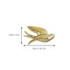 1pc Ceramic Bird Golden Frame Wall Sculptures Ceramic Hanging Seagulls Wall Ornaments Cute Car Accessories Nautical Art Dove Decor The Bird Ceramics Crafts 3D view 3