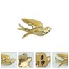 1pc Ceramic Bird Golden Frame Wall Sculptures Ceramic Hanging Seagulls Wall Ornaments Cute Car Accessories Nautical Art Dove Decor The Bird Ceramics Crafts 3D view 4