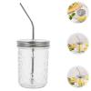 Cabilock 1set Jars Straws Versatile Containers for Juices and Hot Drinks for Parties and Special Occasions view 4