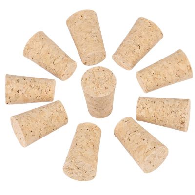 10 PCS Cork Tapered Corks Wooden for Wine Beer Bottle Stopper(20 * 15 * 35mm)