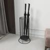 Umbrella Racks WXYZ Metal Light Luxury Umbrella Stand with Hooks Can Store 8-10 Long and Short Umbrellas, 29x57cm, 29x67cm (Color : Black) view 2