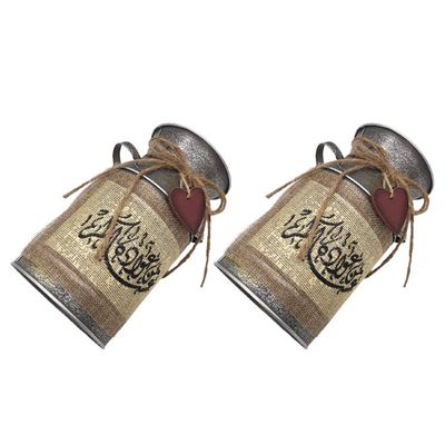 2pcs Vintage Iron Art Flower Bucket Retro Desktop Adornment Elegant Arrangement Vase for Indoor Decoration Chic Flower Pot for Home Decor Iron Material