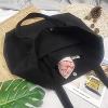 KEEVICI Add Your Image Text Custom Design Your Own Personalized Canvas Tote Bag Reusable Grocery Bags (Black) view 4