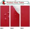 Hiasan Red Tablecloth for Rectangle Tables -Waterproof Spillproof & Wrinkle Resistant Washable Polyester Table Cloth for Dining/Party/Outdoor Picnic, 70 x 140 inch view 3
