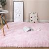 2021 Gradient Solid Carpet Thick Rugs Non Slip Mat Bathroom Area Rug for Living Room Pink 100x120cm view 4