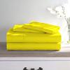 True Luxury Hotel Quality 400-Thead-Count Yellow Solid-Cal King Sheet Set, 100% Egyptian Long Staple Cotton Super Soft-Cooling-Breathable-Comfy-Strong-Durable 4 Piece Set, Fit Upto 18 Deep-Pockets view 1