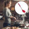 Cabilock 1pc Silicone Cooking Spoon Versatile Nonstick Utensil for Stir-frying and Mixing Kitchen Tool Red Easy to Clean and Store for Cooking and Serving view 3