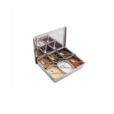 KJLY Kitchen Stainless Steel Seasoning Boxs, Spice Jars, Dressing & Spice Dispensers, 34296.5 CM