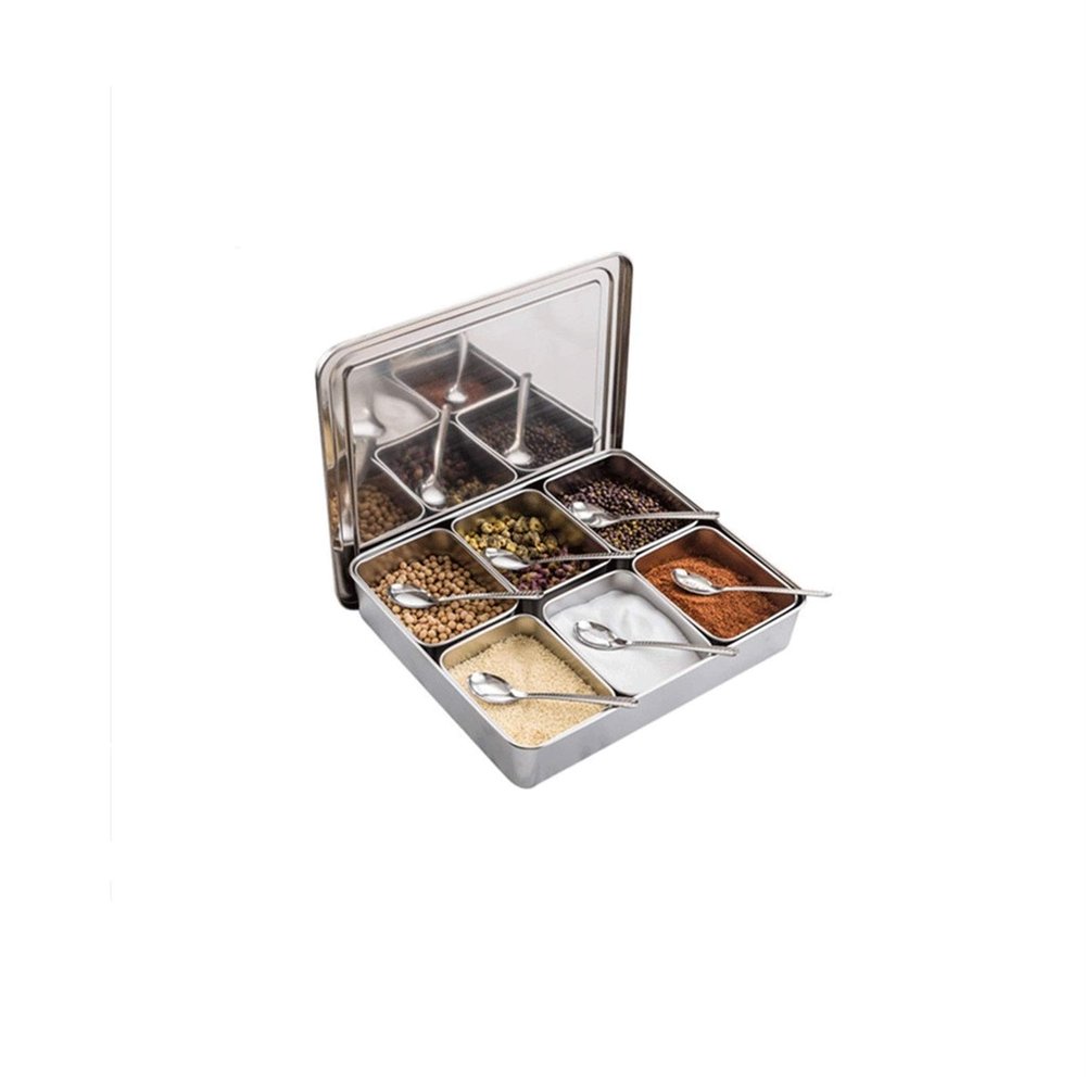 KJLY Kitchen Stainless Steel Seasoning Boxs, Spice Jars, Dressing & Spice Dispensers, 34296.5 CM