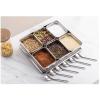KJLY Kitchen Stainless Steel Seasoning Boxs, Spice Jars, Dressing & Spice Dispensers, 34296.5 CM view 2