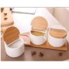 KJLY Kitchen Ceramic Condiment Jars Seasoning, Spice Jars, Dressing & Spice Dispensers, Salt Cans, 250ML3 view 3