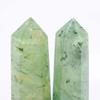 BEINUANCRYSTAL 3pc 7cm-8cm Natural Prehnite Tower Wand Point Crystal Stone Gift Healing for Decoration view 2