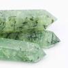 BEINUANCRYSTAL 3pc 7cm-8cm Natural Prehnite Tower Wand Point Crystal Stone Gift Healing for Decoration view 4