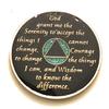 25 Year AA, Aqua, Turquoise, Blue, Bling, Glitter, Medallion, Bling, Chip, Coin, Token view 2