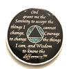 39 Year AA, Aqua, Turquoise, Blue, Bling, Glitter, Medallion, Bling, Chip, Coin, Token view 2