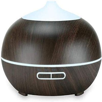 NZDY Bracket Light Diffuser Air Humidifier Mute Led Light Mist Nebulizing for Home Ultrasonic Essential Oil Aroma Portable Air Humidifier Purifier Aroma Diffuser Steam Atomizer Cool Mist,Brown