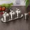 KJLY Kitchen 304 Stainless Steel Seasoning Pots Set, Spice Jars, Dressing & Spice Dispensers, 301010CM view 2