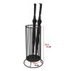 Umbrella Racks Black Wrought Iron Umbrella Stand Umbrella Holder, Modern Umbrella Storage Basket with Hook and Drip Tray, for Hotel Offices, 54x31cm view 2