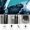 Umbrella Racks Black Wrought Iron Umbrella Stand Umbrella Holder, Modern Umbrella Storage Basket with Hook and Drip Tray, for Hotel Offices, 54x31cm view 3